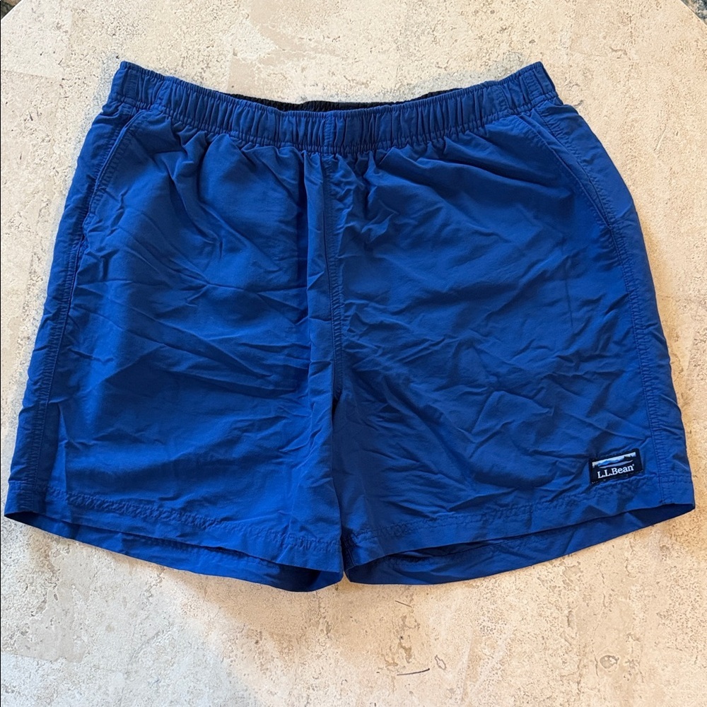 L.L. Bean Large Men's Vibrant Blue Swim Trunks